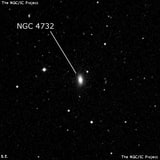 NGC 4732 - эллиптическая галактика. Описание NGC 4732:, Галактика в созвездии Большая Медведица