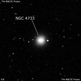 NGC 4733 - эллиптическая галактика. Описание NGC 4733:, Галактика в созвездии Дева