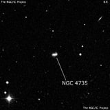 NGC 4735 - спиральная галактика с баром. Описание NGC 4735:, Галактика в созвездии Волосы Вероники