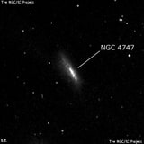 NGC 4747 - спиральная галактика с баром. Описание NGC 4747:, Галактика в созвездии Волосы Вероники