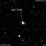 NGC 4748 - спиральная галактика. Описание NGC 4748:, Галактика в созвездии Ворон