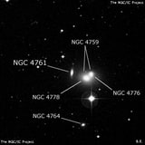 NGC 4761 - эллиптическая галактика. Описание NGC 4761:, Галактика в созвездии Дева