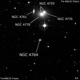 NGC 4764 - эллиптическая галактика. Описание NGC 4764:, Галактика в созвездии Дева