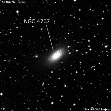 NGC 4767 - эллиптическая галактика. Описание NGC 4767:, Галактика в созвездии Центавр