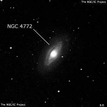 NGC 4772 - спиральная галактика. Описание NGC 4772:, Галактика в созвездии Дева