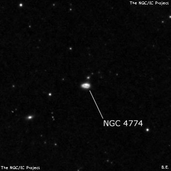 NGC 4774 - галактика. Описание NGC 4774:, Галактика в созвездии Гончие Псы