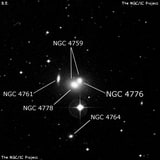 NGC 4776 - линзовидная галактика. Описание NGC 4776:, Галактика в созвездии Дева
