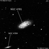 NGC 4781 - спиральная галактика с баром. Описание NGC 4781:, Галактика в созвездии Дева
