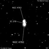 NGC 4782 - эллиптическая галактика. Описание NGC 4782:, Галактика в созвездии Ворон