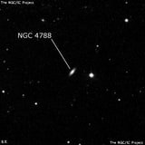 NGC 4788 - спиральная галактика с баром. Описание NGC 4788:, Галактика в созвездии Волосы Вероники