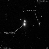 NGC 4789 - линзовидная галактика. Описание NGC 4789:, Галактика в созвездии Волосы Вероники