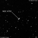 NGC 4792 - линзовидная галактика. Описание NGC 4792:, Галактика в созвездии Ворон