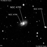 NGC 4795 - спиральная галактика с баром. Описание NGC 4795:, Галактика в созвездии Дева
