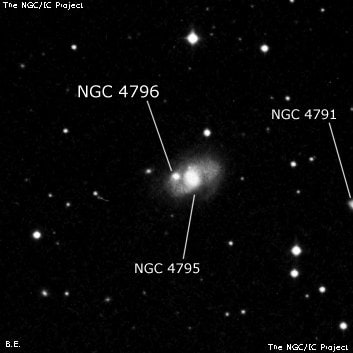 NGC 4796 - галактика. Описание NGC 4796:, Галактика в созвездии Дева