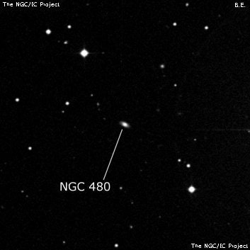 NGC 480 - спиральная галактика. Описание NGC 480:, Галактика в созвездии Кит