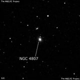 NGC 4807 - спиральная галактика с баром. Описание NGC 4807:, Галактика в созвездии Волосы Вероники