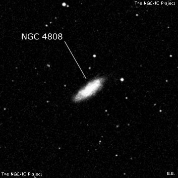 NGC 4808 - спиральная галактика. Описание NGC 4808:, Галактика в созвездии Дева
