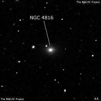 NGC 4816 - галактика. Описание NGC 4816:, Галактика в созвездии Волосы Вероники
