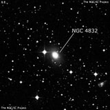 NGC 4832 - линзовидная галактика. Описание NGC 4832:, Галактика в созвездии Центавр