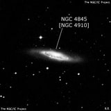 NGC 4845 - галактика. Описание NGC 4845:, Объект глубокого космоса в созвездии Дева