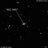 NGC 4857 - спиральная галактика с баром. Описание NGC 4857:, Галактика в созвездии Дракон