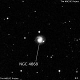 NGC 4868 - галактика. Описание NGC 4868:, Галактика в созвездии Гончие Псы