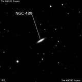 NGC 489 - галактика. Описание NGC 489:, Галактика в созвездии Рыбы