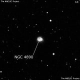 NGC 4890 - галактика. Описание NGC 4890:, Галактика в созвездии Дева