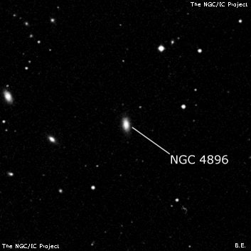 NGC 4896 - галактика. Описание NGC 4896:, Галактика в созвездии Волосы Вероники