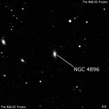 NGC 4896 - галактика. Описание NGC 4896:, Галактика в созвездии Волосы Вероники