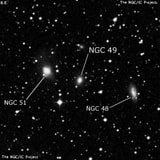NGC 49 - линзовидная галактика. Описание NGC 49:, Галактика в созвездии Андромеда
