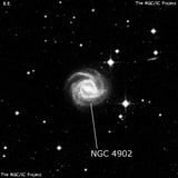 NGC 4902 - спиральная галактика с баром. Описание NGC 4902:, Галактика в созвездии Дева