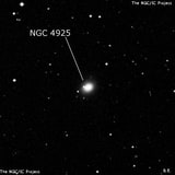 NGC 4925 - линзовидная галактика. Описание NGC 4925:, Галактика в созвездии Дева