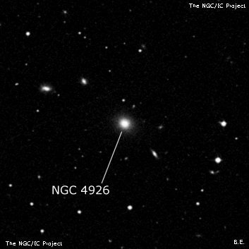 NGC 4926 - галактика. Описание NGC 4926:, Галактика в созвездии Волосы Вероники