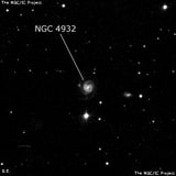 NGC 4932 - спиральная галактика. Описание NGC 4932:, Галактика в созвездии Гончие Псы
