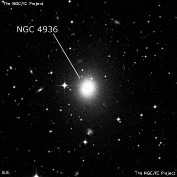 NGC 4936 - эллиптическая галактика. Описание NGC 4936:, Галактика в созвездии Центавр
