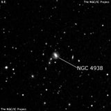 NGC 4938 - спиральная галактика. Описание NGC 4938:, Галактика в созвездии Гончие Псы