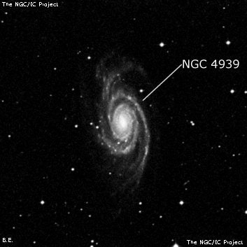 NGC 4939 - галактика. Описание NGC 4939:, Галактика в созвездии Дева