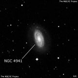 NGC 4941 - спиральная галактика с баром. Описание NGC 4941:, Галактика в созвездии Дева