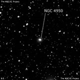 NGC 4950 - спиральная галактика с баром. Описание NGC 4950:, Галактика в созвездии Центавр