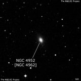 NGC 4952 - эллиптическая галактика. Описание NGC 4952:, Объект глубокого космоса в созвездии Волосы Вероники