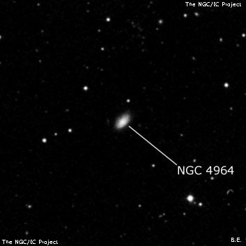 NGC 4964 - линзовидная галактика. Описание NGC 4964:, Галактика в созвездии Большая Медведица
