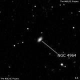 NGC 4964 - линзовидная галактика. Описание NGC 4964:, Галактика в созвездии Большая Медведица