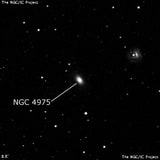 NGC 4975 - линзовидная галактика. Описание NGC 4975:, Галактика в созвездии Дева
