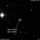 NGC 4979 - спиральная галактика с баром. Описание NGC 4979:, Галактика в созвездии Волосы Вероники