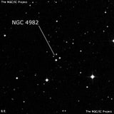 NGC 4982 - четыре звезды. Описание NGC 4982:, Объект глубокого космоса в созвездии Дева