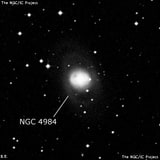 NGC 4984 - спиральная галактика с баром. Описание NGC 4984:, Галактика в созвездии Дева