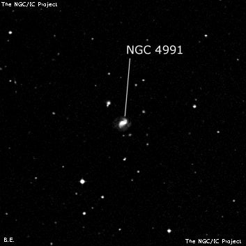NGC 4991 - спиральная галактика. Описание NGC 4991:, Галактика в созвездии Дева