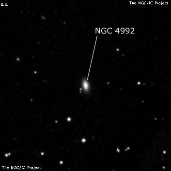 NGC 4992 - спиральная галактика. Описание NGC 4992:, Галактика в созвездии Дева