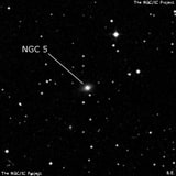 NGC 5 - эллиптическая галактика. Описание NGC 5:, Галактика в созвездии Андромеда